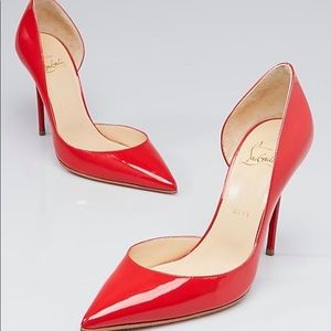 Louboutin Iriza Patent Leather Red Size 38.5